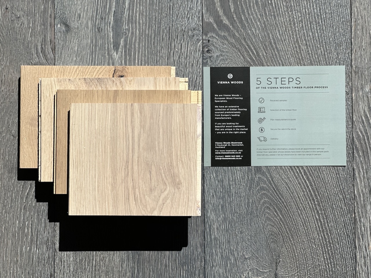 Vienna Woods Sample Box - Light Tones - 1