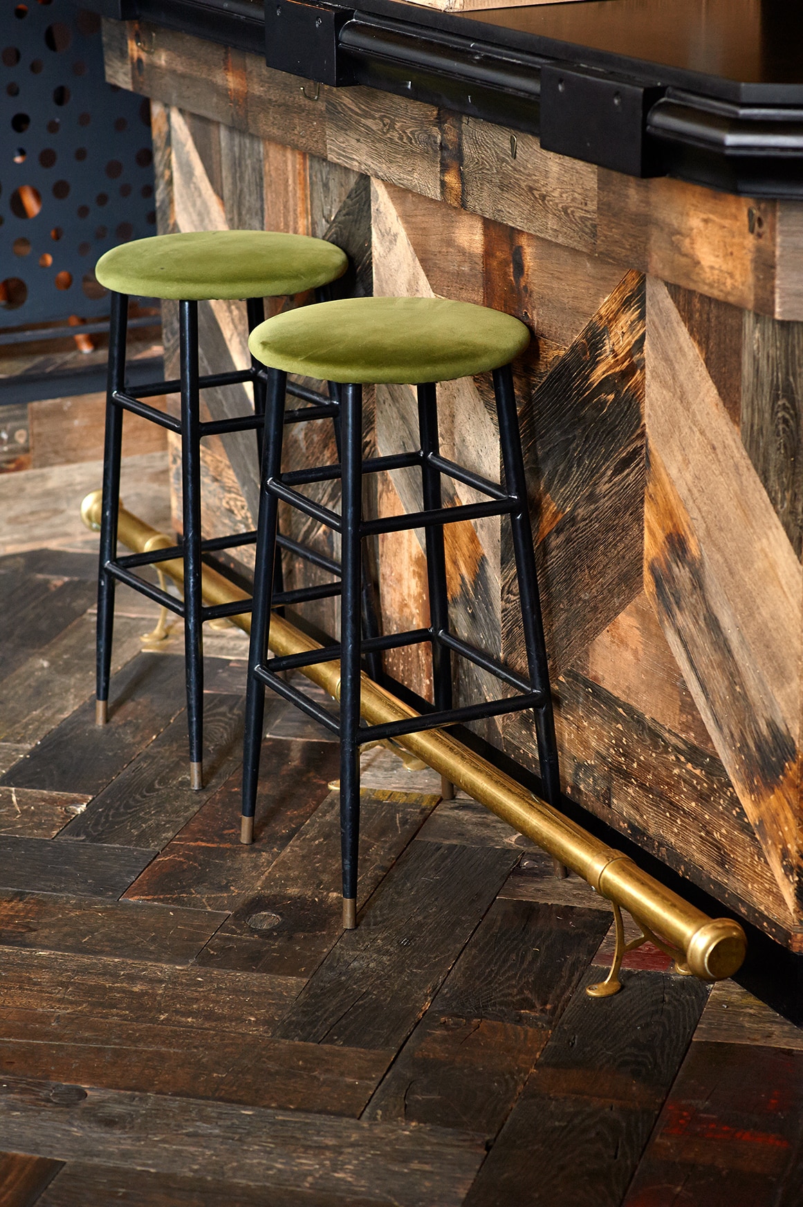 Wagon Back Herringbone Reclaimed French Oak Flooring