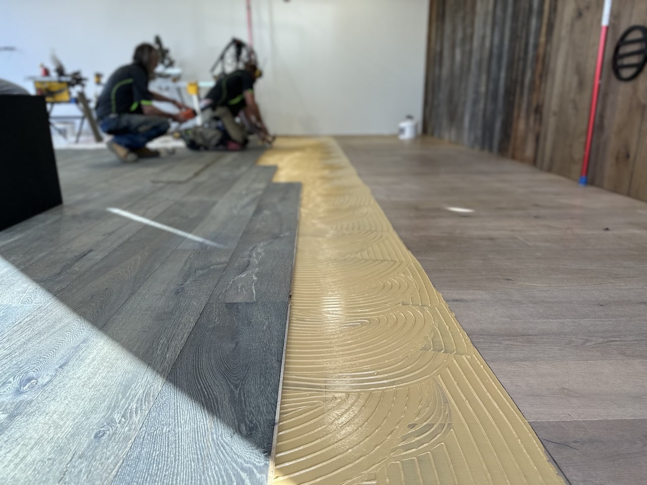 parabond timber flooring adhesive trowelled - 1