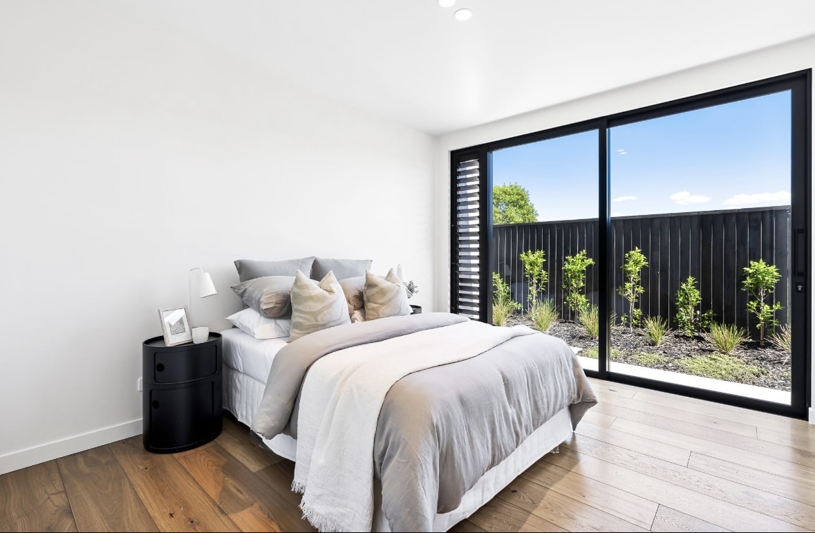 Bedroom wood flooring