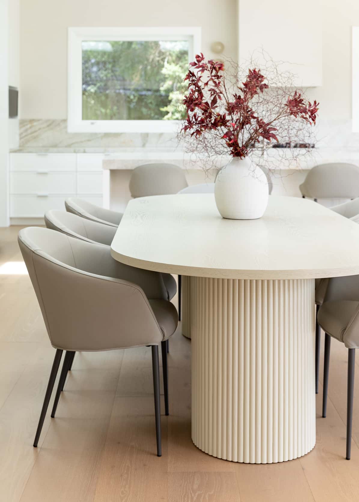 light filled room with oak timber flooring