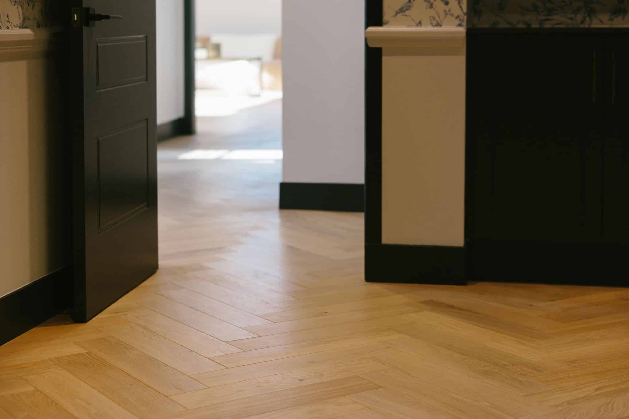 timber-flooring-wood-floors-herringbone-lithuanian-oak-179 open plan spacious kitchen lifted by oak wood floors