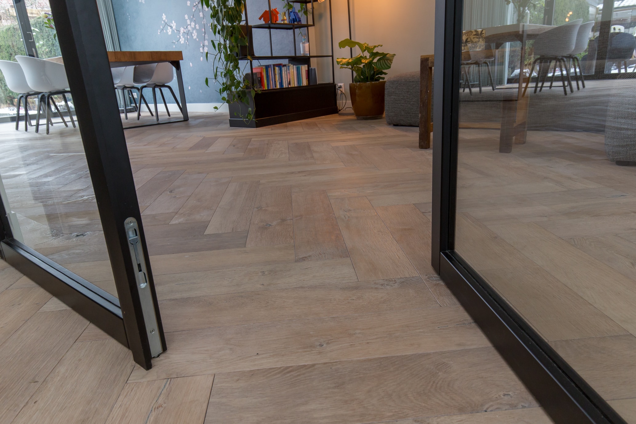 Amazone Raftwood timber flooring Living area, architectural finishes, rustic textured wood flooring