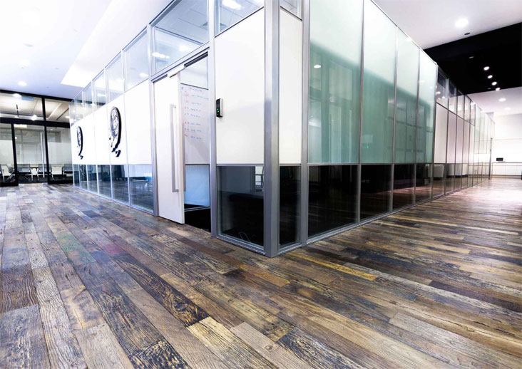 Willowcroft – Reclaimed Pine Flooring - Commercial Space